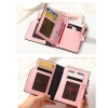 Beastofcloud Women's Vegan Leather Small Zipper Wallet (RoseGlod)