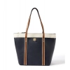 Beastofcloud Women's Faux Leather Large Shoulder Zipper Handbag (Dark Blue)