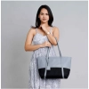 Beastofcloud Women's Faux Leather Large Shoulder Zipper Handbag (Light Blue)