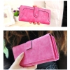 Beastofcloud Women's Faux Leather Medium Snap Button Wallet (Pink)