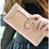 Beastofcloud Women's Faux Leather Medium Snap Button Wallet (Khakhi)