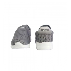 Generic Men's Casual Synthetic Leather Pull On Shoes (Grey)