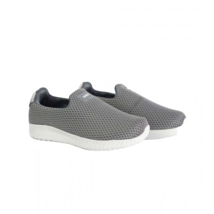 Generic Men's Casual Synthetic Leather Pull On Shoes (Grey)