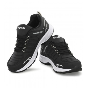 Generic Men's Casual Synthetic Leather Lace-Up Shoes (Black)