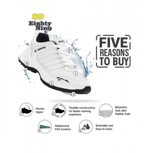 Generic Men's Casual Synthetic Leather Lace-Up Shoes (White)