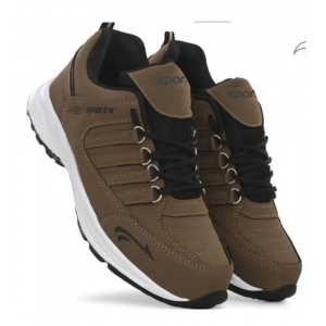 Generic Men's Casual Synthetic Leather Lace-Up Shoes (Brown)