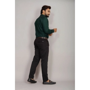 Generic Men's Casual Cotton Solid Full Sleeve Shirt (Green)