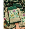Women's Banarasi Silk Printed Unstitched Salwar Suit Material With Dupatta (Green, 3Mtrs) Women's Banarasi Silk Printed Unstitched Salwar Suit Material With Dupatta (Green, 3Mtrs)