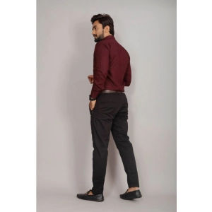 Generic Men's Casual Cotton Solid Full Sleeve Shirt (Brown)