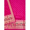 Women's Banarasi Silk Printed Unstitched Salwar Suit Material With Dupatta (Pink, 3Mtrs) Women's Banarasi Silk Printed Unstitched Salwar Suit Material With Dupatta (Pink, 3Mtrs)