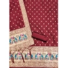 Women's Banarasi Silk Printed Unstitched Salwar Suit Material With Dupatta (Maroon, 3Mtrs) Women's Banarasi Silk Printed Unstitched Salwar Suit Material With Dupatta (Maroon, 3Mtrs)