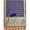 Women's Banarasi Silk Printed Unstitched Salwar Suit Material With Dupatta (Navy Blue, 3Mtrs)