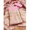 Women's Banarasi Silk Printed Unstitched Salwar Suit Material With Dupatta (Pink, 3Mtrs) Women's Banarasi Silk Printed Unstitched Salwar Suit Material With Dupatta (Pink, 3Mtrs)