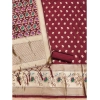 Women's Banarasi Silk Printed Unstitched Salwar Suit Material With Dupatta (Maroon, 3Mtrs) Women's Banarasi Silk Printed Unstitched Salwar Suit Material With Dupatta (Maroon, 3Mtrs)