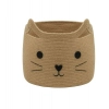Dropship Cotton Large Storage Cat Basket 15x11 Inch Pack of 1 (Beige)