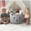 Dropship Cotton Large Storage Cat Basket 15x11 Inch Pack of 1 (Grey)
