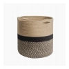 Dropship Cotton Large Woven Storage Basket 11x11 Inch Pack of 1 (Beige)