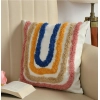 Dropship Cotton Tufted Cushion Pillow Cover 16x16 Inch Pack of 2 (Ranibow)