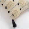 Dropship Cotton Handcrafted Pit Loom Cushion Cover 16x16 Inch Pack of 2 (Black)
