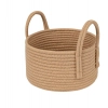 Dropship Cotton Round Storage Rope Woven Baskets Pack of 2 (Beige)