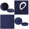 Dropship Cotton Bear Shaped Storage Matka Basket With Lid Pack of 1 (Blue)