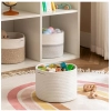 Dropship Cotton Storage Rope Woven Baskets 9x7 Inch Pack of 1 (White)