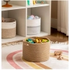 Dropship Cotton Storage Rope Woven Baskets 9x7 Inch Pack of 1 (Beige)
