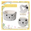 Dropship Cotton Small Cat With Face Basket Pack of 1 (White)