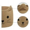 Dropship Cotton Large Storage Cat Basket 15x11 Inch Pack of 1 (Beige)