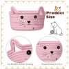 Dropship Cotton Small Cat With Face Basket Pack of 1 (Pink)