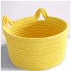 Dropship Cotton Plain Cat Basket 9x5 Inch Pack of 1 (Yellow)