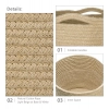 Dropship Cotton Large Woven Storage Basket 11x11 Inch Pack of 1 (Beige)