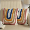 Dropship Cotton Tufted Cushion Pillow Cover 16x16 Inch Pack of 2 (Ranibow)
