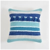 Dropship Cotton Handcrafted Pit Loom Cushion Cover 16x16 Inch Pack of 2 (Blue)