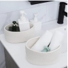Dropship Cotton Storage Rope Woven Baskets Pack of 2 (White)