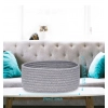 Dropship Cotton Storage Rope Woven Baskets Pack of 2 (Grey)
