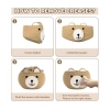 Dropship Cotton Bear Shaped Storage Baskets Pack of 1 (Beige)