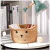 Dropship Cotton Small Cat With Face Basket Pack of 1 (Beige)