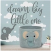 Dropship Cotton Elephant Basket 10x8 Inch Pack of 1 (Grey)