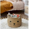 Dropship Cotton Large Storage Cat Basket 15x11 Inch Pack of 1 (Beige)