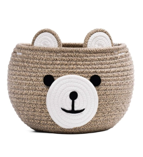 Cotton Bear Shaped Storage Baskets Pack of 1 (Mix)