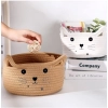 Dropship Cotton Small Cat With Face Basket Pack of 1 (Beige)