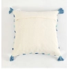 Dropship Cotton Tufted Cushion Pillow Cover 16x16 Inch Pack of 2 (Blue)