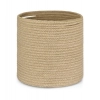 Dropship Cotton Large Woven Storage Basket 11x11 Inch Pack of 1 (Beige)