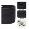 Dropship Cotton Round Small Storage Basket 9x7 Inch Pack of 1 (Black)