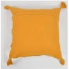 Dropship Cotton Tufted Cushion Pillow Cover 16x16 Inch Pack of 2 (Yellow White)