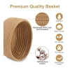 Dropship Cotton Storage Rope Woven Baskets Pack of 2 (Beige)
