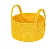 Dropship Cotton Round Storage Rope Woven Baskets Pack of 2 (Yellow)