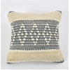 Dropship Cotton Diamond Handcrafted Pit Loom Cushion Cover 16x16 Inch Pack of 2 (Grey Cream)