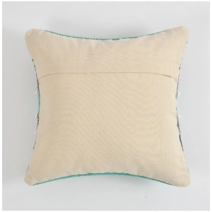 Generic Cotton Handcrafted Pit Loom Cushion Cover 16x16 Inch Pack of 2 (Green)